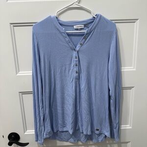 Calvin Klein Sky Blue Long Sleeve Top